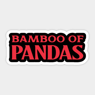 Bamboo of Pandas Collective Animal Bird Nouns Sticker